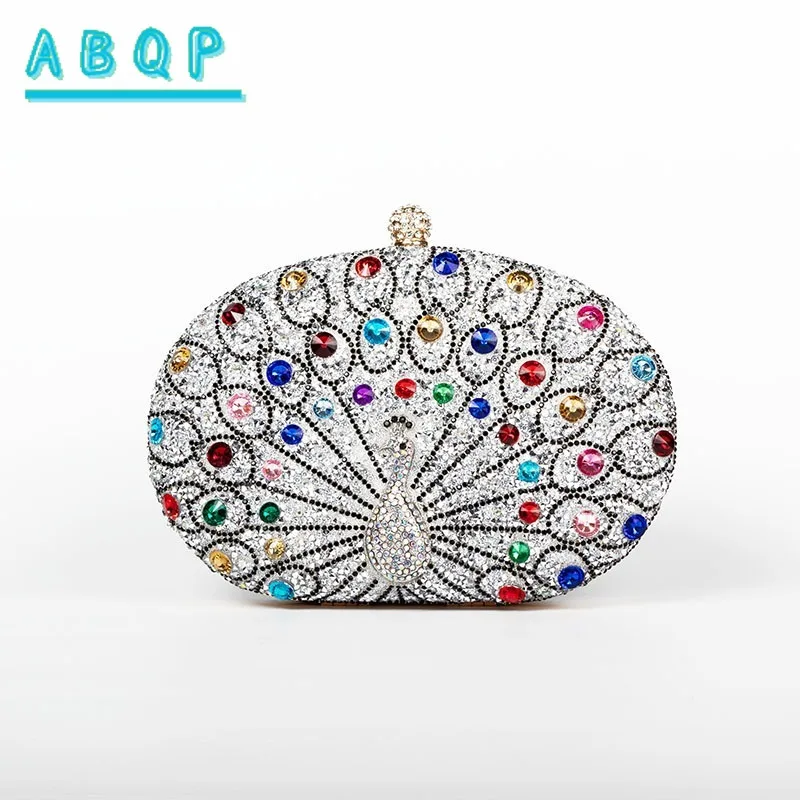 

Crystal Clutch Evening Bags for Women Vintage Style Party Shoulder Handbags with Polyester Lining Gifts for Christmas