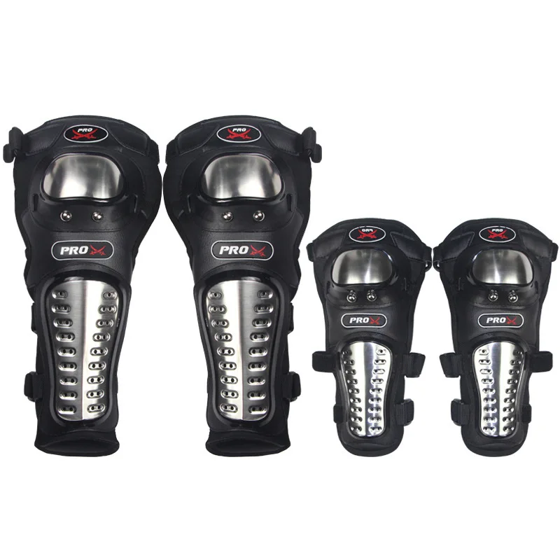 Motorcycle protective gear, riding knee pads, elbow pads, stainless steel riding anti-fall rider protective gear