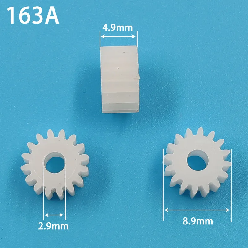 163A 0.5M Gears Modulus 0.5 16 Teeth Plastic Gear Parts Roller Toy Accessories 10pcs/lot