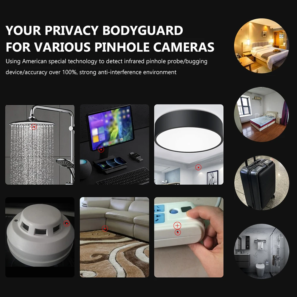 Portable Hotel Anti Candid Infrared Camera Detector Anti-theft Alarm Household Anti Monitoring Artifact Security Protection New