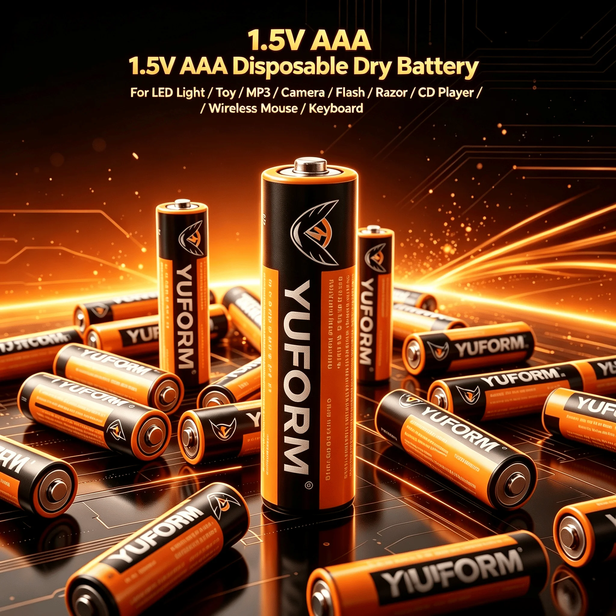 1.5V AAA R03 Disposable Dry Battery For LED Light Toy Camera Wireless Mouse Keyboard Razor MP3
