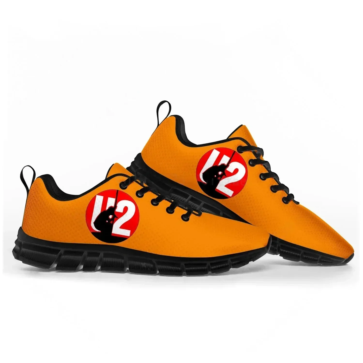 U2 Rock Band Fashion punk Sports Shoes Mens Womens Teenager Sneakers Casual Custom High Quality Couple Shoes Black