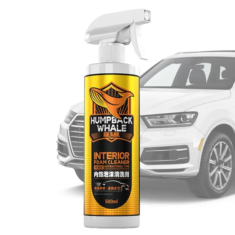 Car Seat Foam Cleaner Spray Mild Car Interior Cleaner Automotive Care For Deep Cleaning Elegant Fragrance Cars Seat Cleaner Long