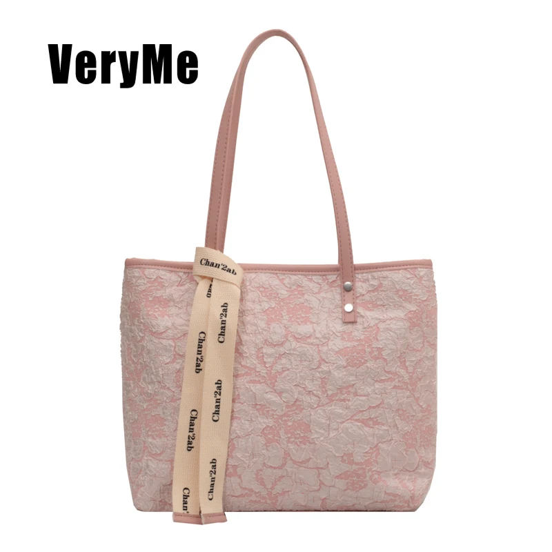 VeryMe-Bolso de mano de gran capacidad para mujer, bandolera de hombro a la moda, nuevo listado, paquete de compras de viaje