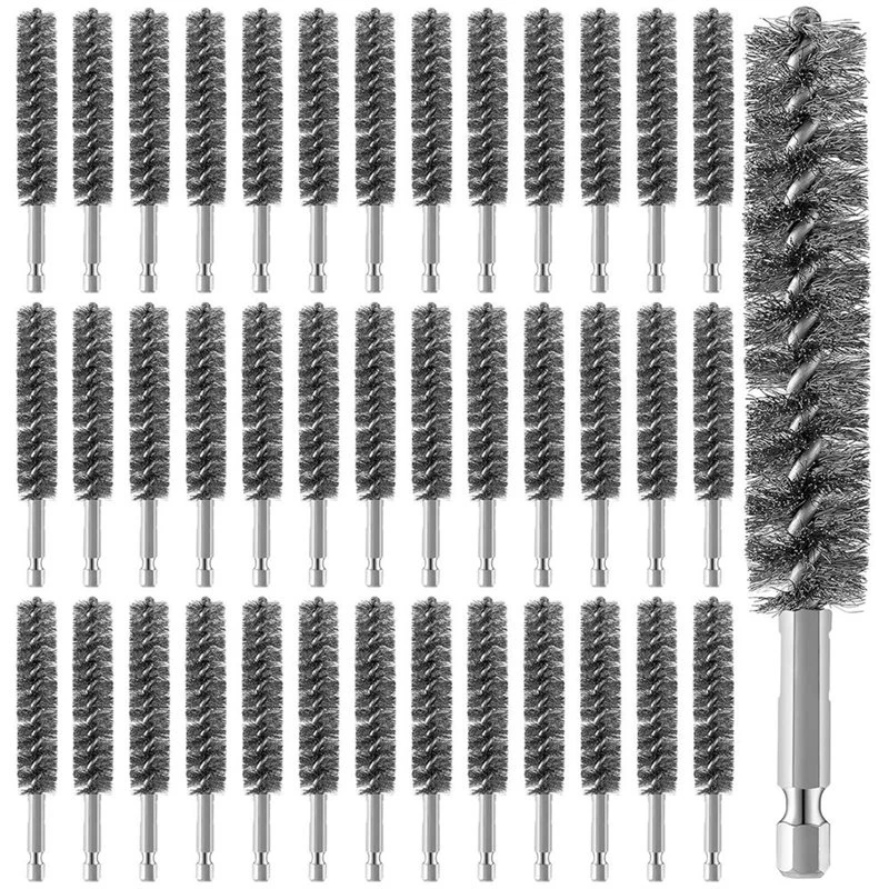 abvg-wire-brush-with-hex-shank-handle-40pcs-bore-brush-bristles-for-power-drill-cleaning