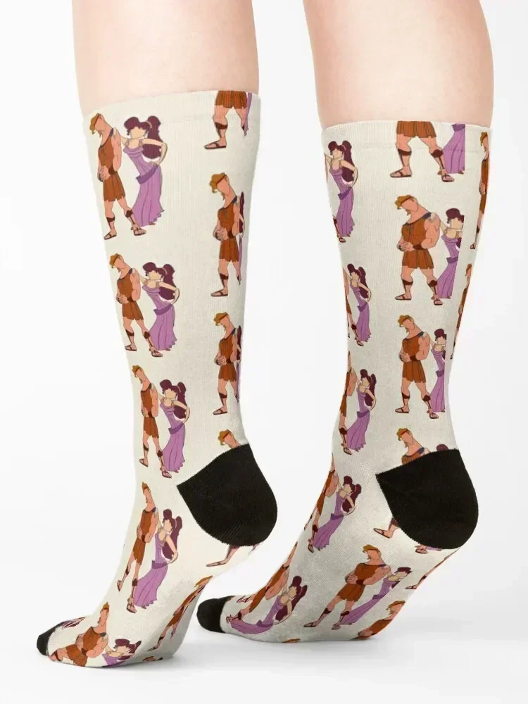 hercules and megara Socks heated retro Heating sock funny gift Ladies Socks Men's
