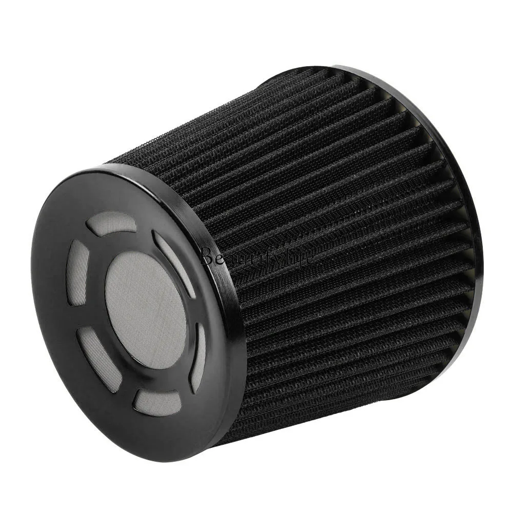 

*Cross-border car modification air filter element large flow intake mushroom head mushroom head air filter 76mm air filter