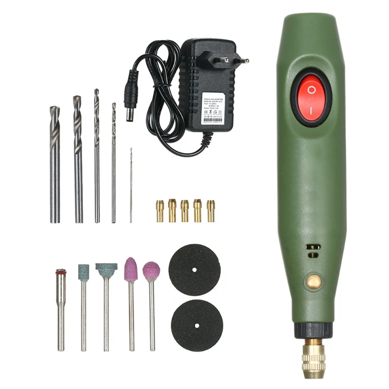 Mini Electric Drill Grinder Set Epoxy Resin DIY Crafts Jewelry Making Power Tools Kit Grinding Polishing Cutting Accessories