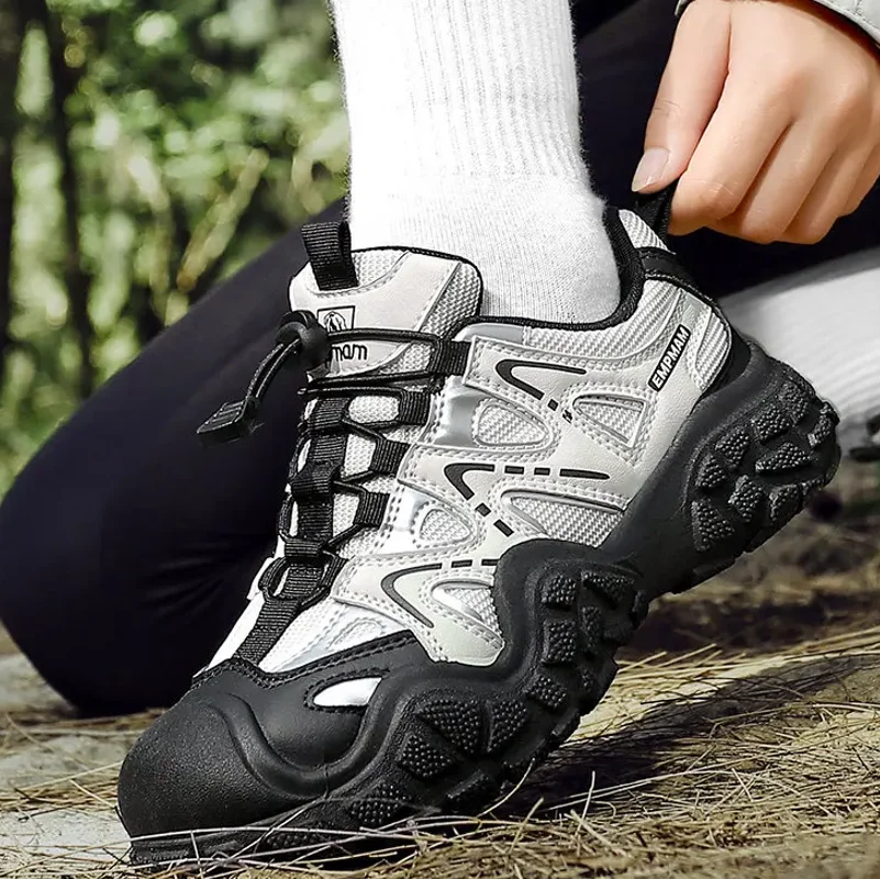 Spring Summer Fashion Pink Women's Hiking Sneakers Comfortable Non-slip Trekking Shoes Trainers Man Outdoor Sports Sneakers Men