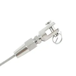 Marine Grade Stainless Steel 316 Swageless Fork Jaw Terminal for 3/4/5/6/8mm Wire Rope Cable DIY Fitting Quick Installation