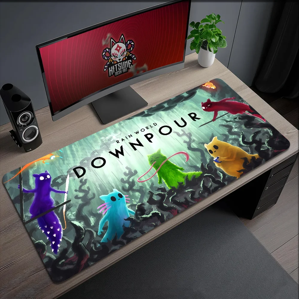 Mouse Pad Non-slip Downpour World Game Lockedge Office Student Gaming X R-Rain Thickened Large Writing Cushion MousePad