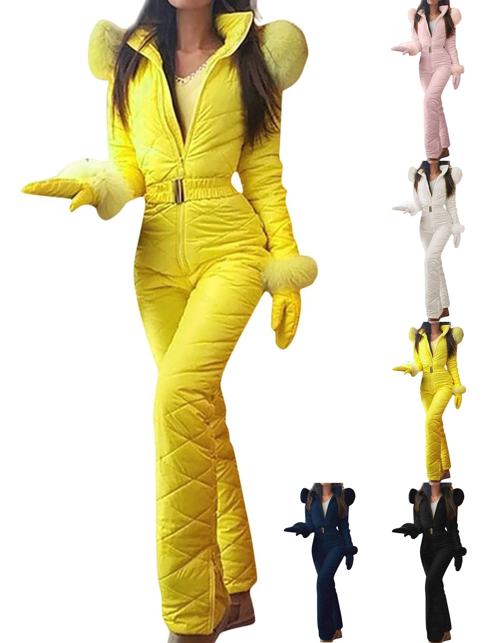 

Winter Outdoor Sports Jumpsuit Colorful Coveralls Snowboard Jackets for Women Outdoor