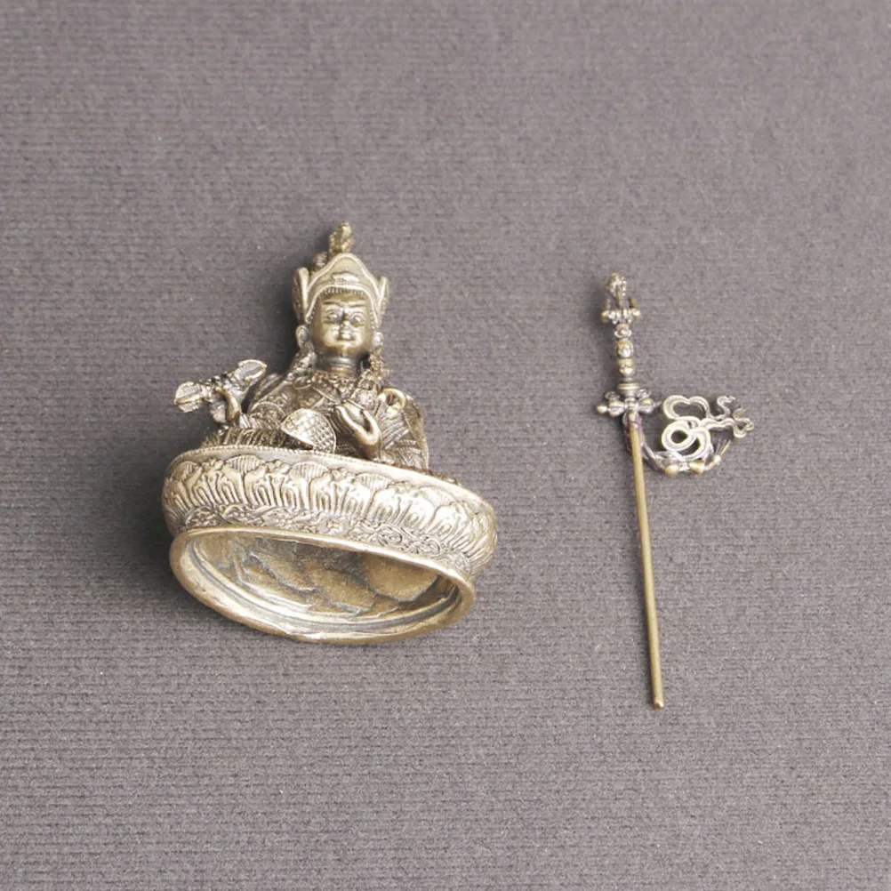 

Brass Craft Buddha Desktop Ornament Style Indoor Home Decor Practical Exquisite Buddha Figurine Brass Craft Decor