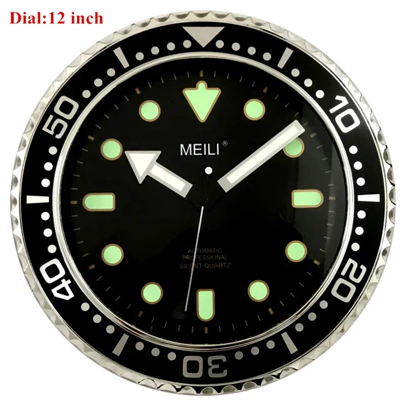 Creative Water Ghost Wall Clock Modern Design Silent Quartz Needle Luxury Wall Clocks Silent Sweep Second Home Role Wall Clocks