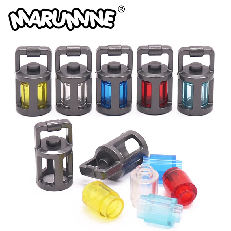 Marumine 100PCS MOC Blocks Utensil Lantern 37776 3062 Compatible Camping Lights Lam Parts DIY Building Brick Model Accessories