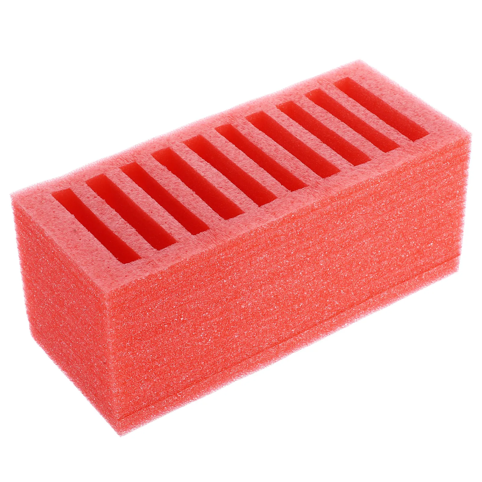 

Foam Cell Phone Holder Storage Box 10 Slot Organizer Multicompartment Desktop Tray for Classroom Office Meeting Room