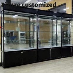 Customized-Cheap Price Aluminium Profile Showcase Smoke Shop Display Showcase Retail Display