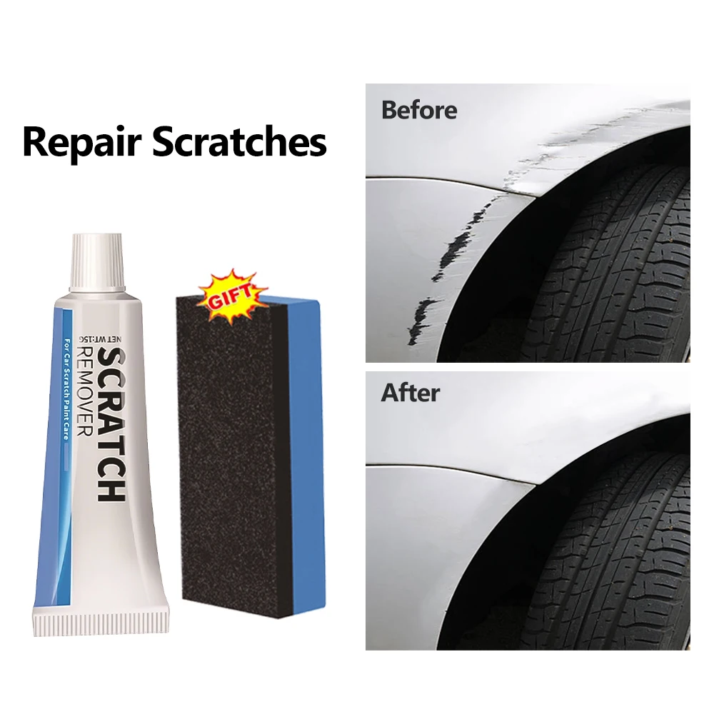 Car Scratch Remove Automobile Polishing Paste Sponge Pickup Trucks Body Paint Smooth Care Refurbishment Broken Scratchs Repair
