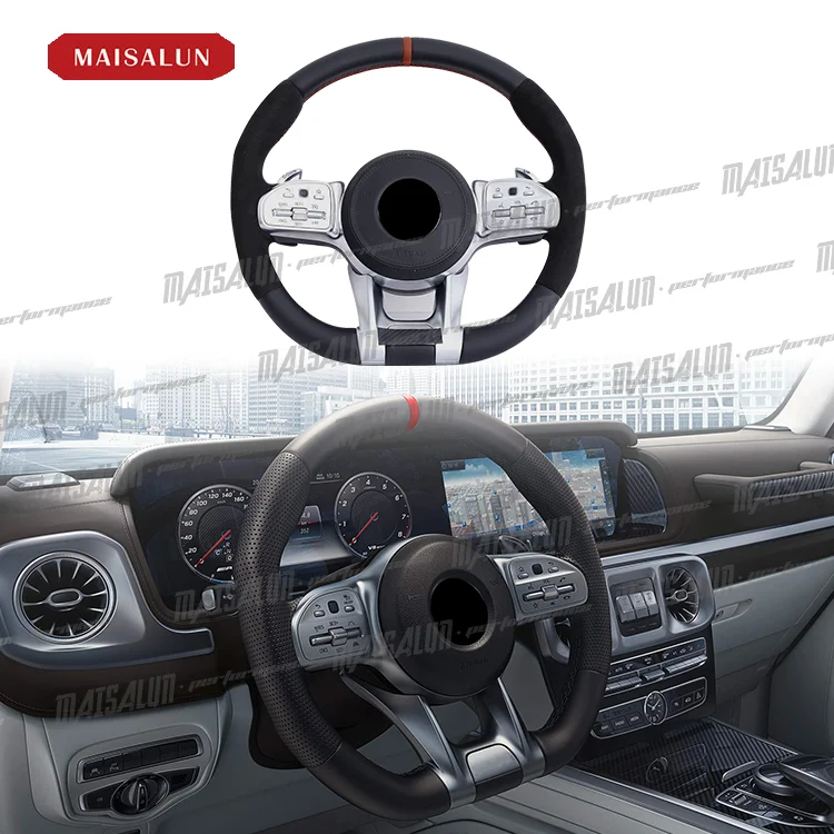 

Steering wheel Trims Replacement For Benz W204 W205 W206 W212 W213 W222 W223 carbon fiber MP style