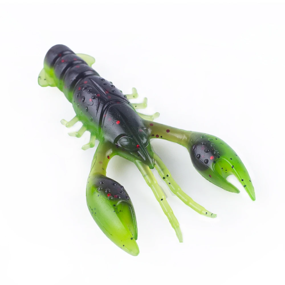 Hanlin Floating 65mm 4g Crawfish Larvae Soft Silicone Bait Jigs Wobbler Worms Fishing Lures Artificial Swimbait Bass Pike Tackle