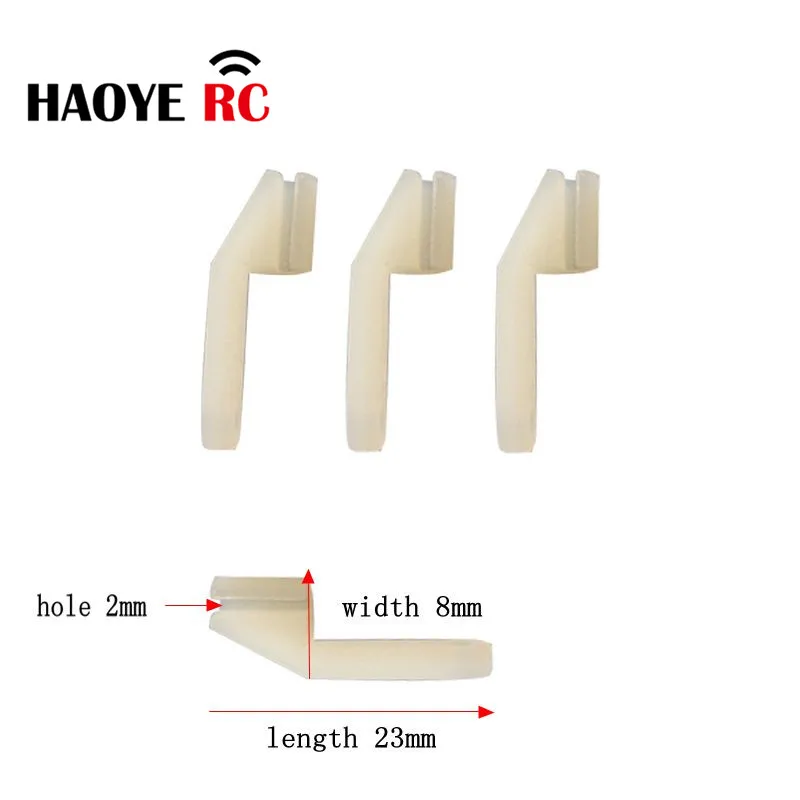 Haoye-Nylon Swing Keepers para Aviões RC, Planos Elétricos, Espuma Modelo Acessórios, Fit para 2mm Rod, 20 PCs