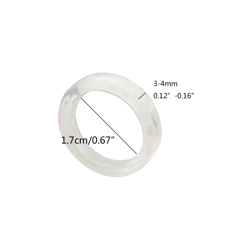 2Pcs Resin Rings Tiny Aesthetic Acrylic Ring Women Teen Girl Stackable Ring Statement Jewelry Ornament Ring Gift