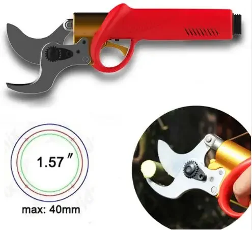 Professional Electric Pruning Shears Battery Powered Tree Branch Pruner 45mm