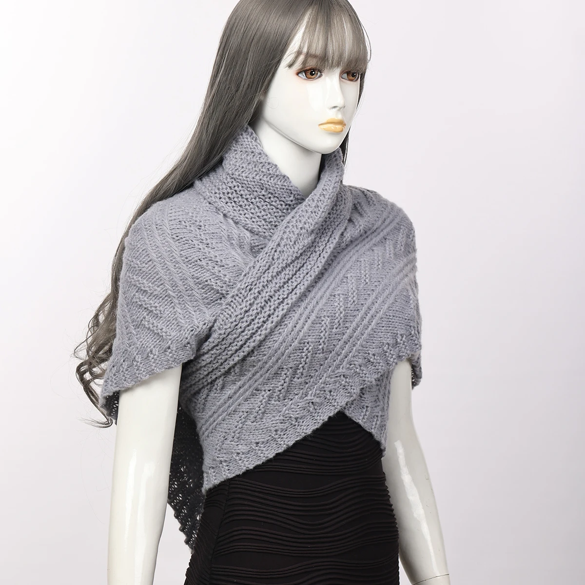 Pirate Scarf for Women Vintage Highlands Shawl Cowl Wrap Knit Shoulder Warmer Triangle Sweater Wrap Scarf