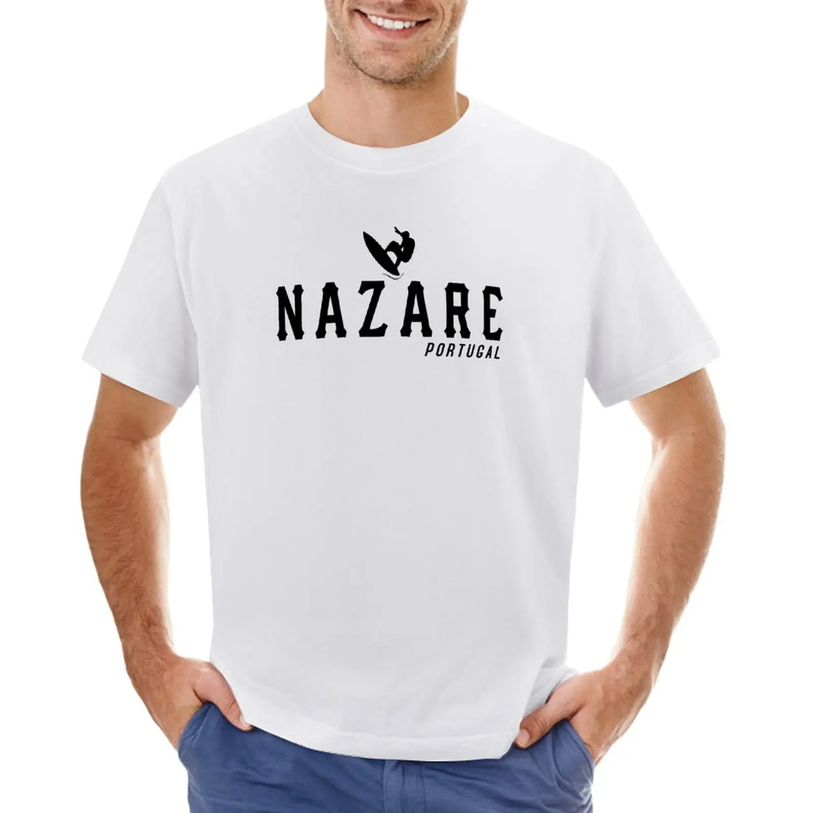 Nazare Surfer Portugal Gift T-shirt tops sweat cute tops heavyweight t shirts for men