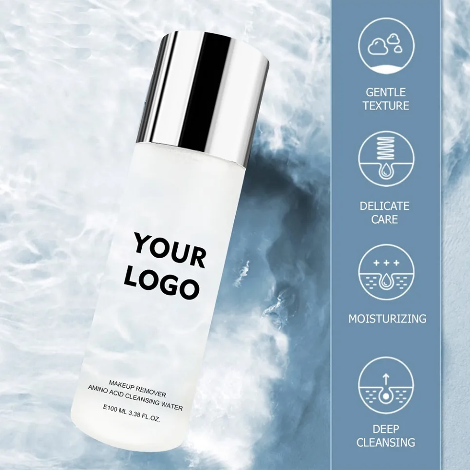 ヴィーガン 100ML 植物由来メイク落とし プライベートラベル アミノ酸洗顔料 顔・目・唇用 カスタムロゴ 卸売