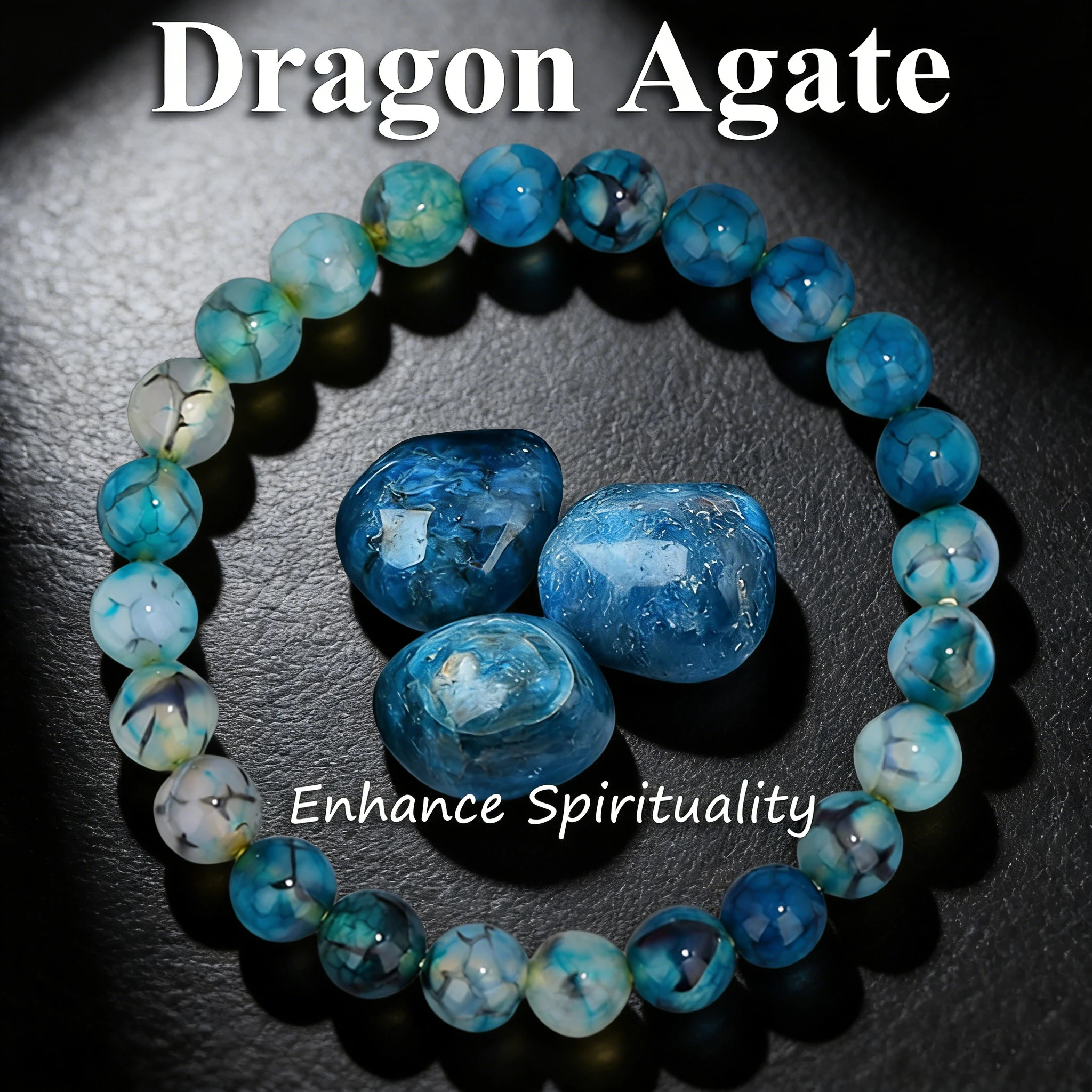 Dragon Vein Agate Bead Bracelet 6 8 10mm Natural Stone Bracelet Reiki Healing Crystal Charm Vitality Positivity Handmade Jewelry