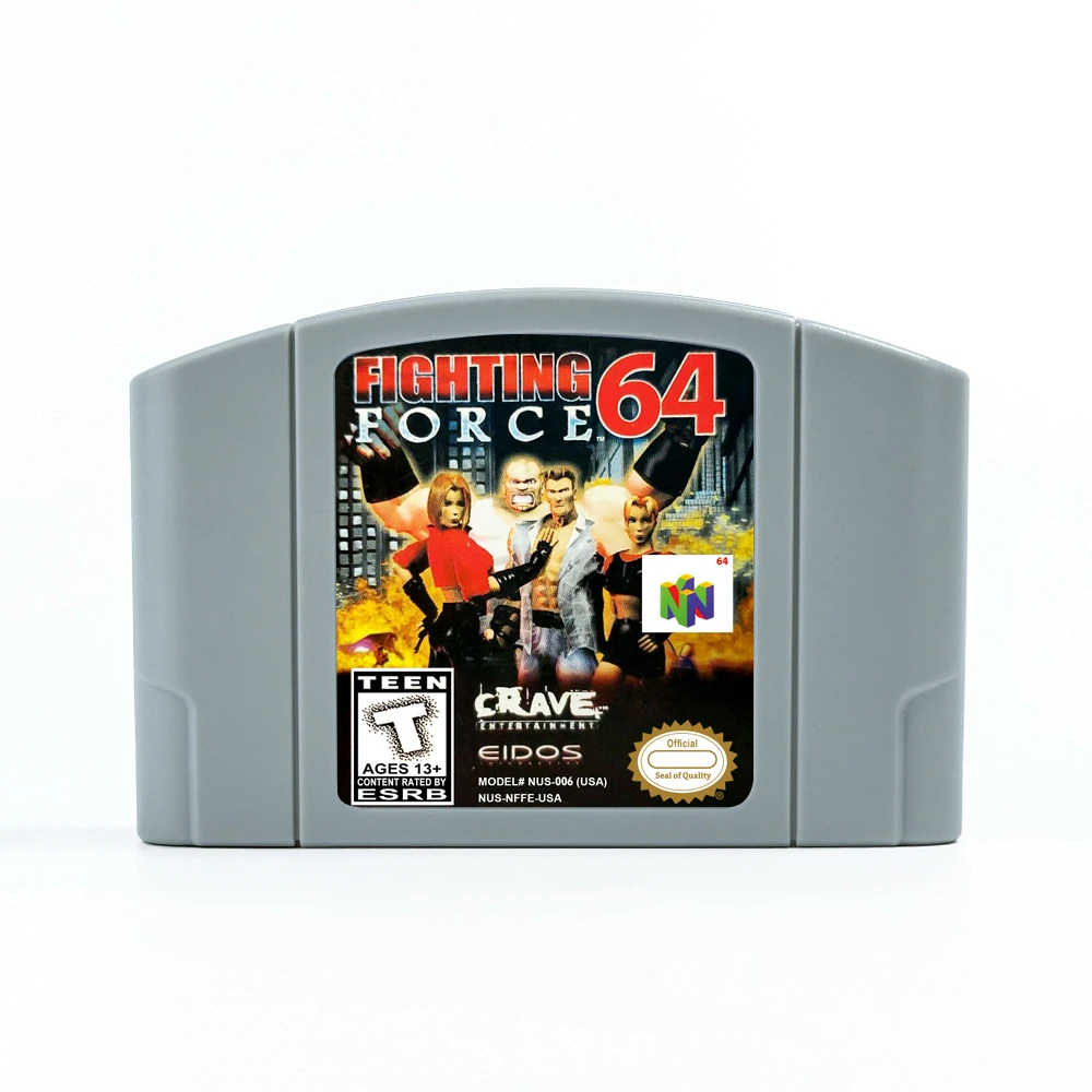 

Fighting Force Retro 64 for Retro 64 Bit Game Cartridge USA Version NTSC FormatChidren Gift Gaming