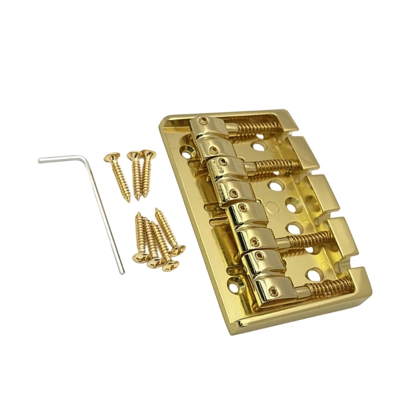 4 String Bass Bridge Electric Bass Guitar Accessories Bass Bridge Assembly Bass Guitar Bridge Replacement Vintages