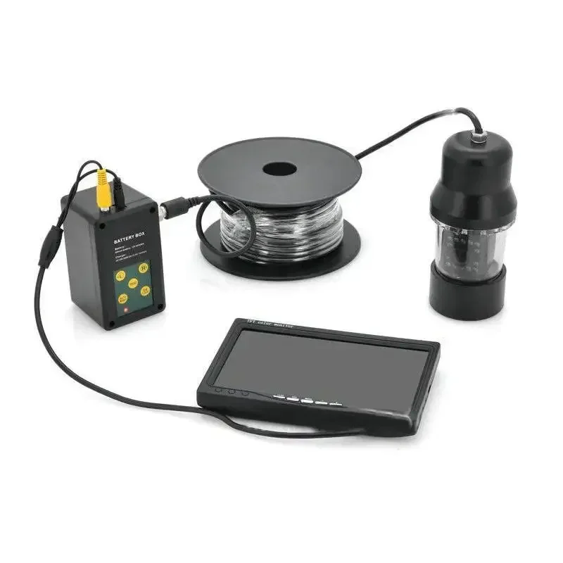 

Водонепроницаемая подводная камера для рыбалки с поворотом на 360 градусов и записью видео (DVR), глубина до 100 м