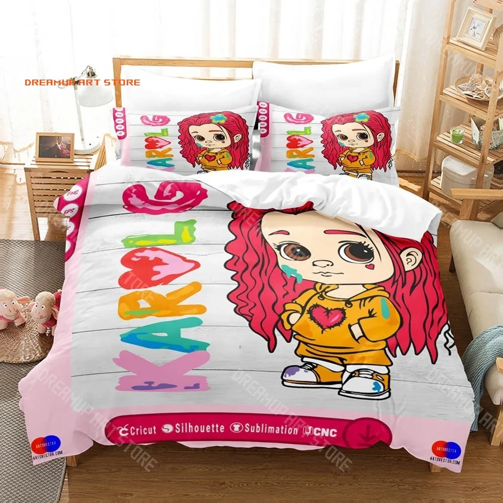 2026 3D Print Karol G Mermaid Manana Sera Bonito SVG Bedding Set Single Double King Bed Set Children's Bedroom Duvet Set