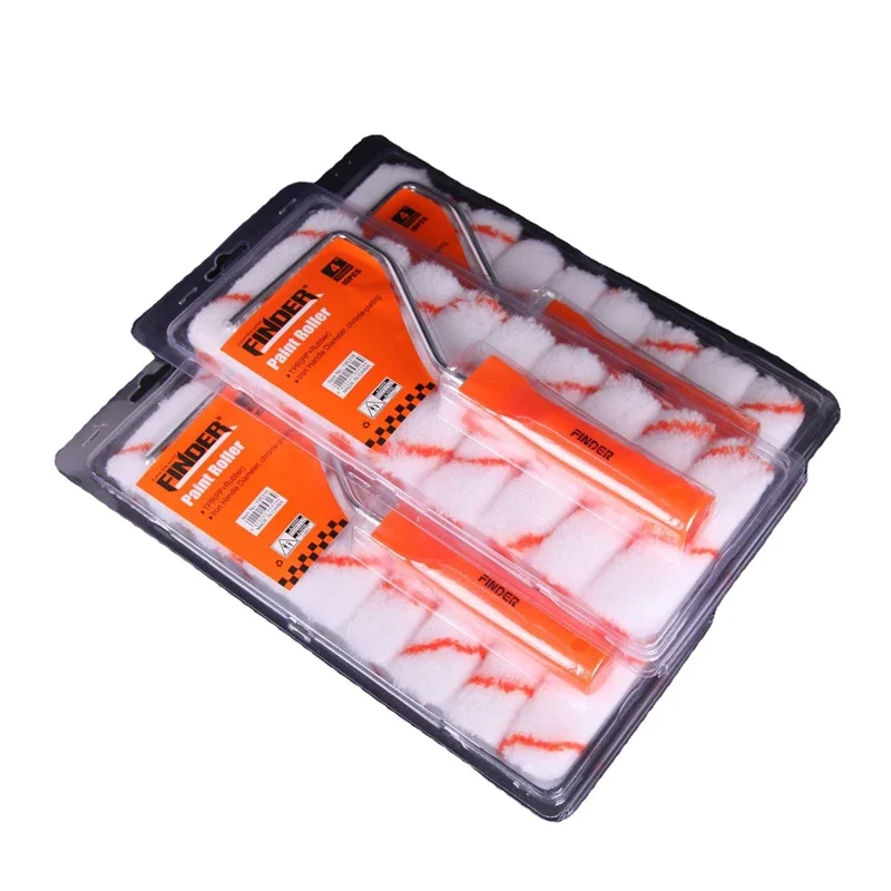 10 stks/set Roller Borstel 4 "Mini Polyester Verfroller Borstels Zachte en Dikke Kwast Coating Gereedschappen
