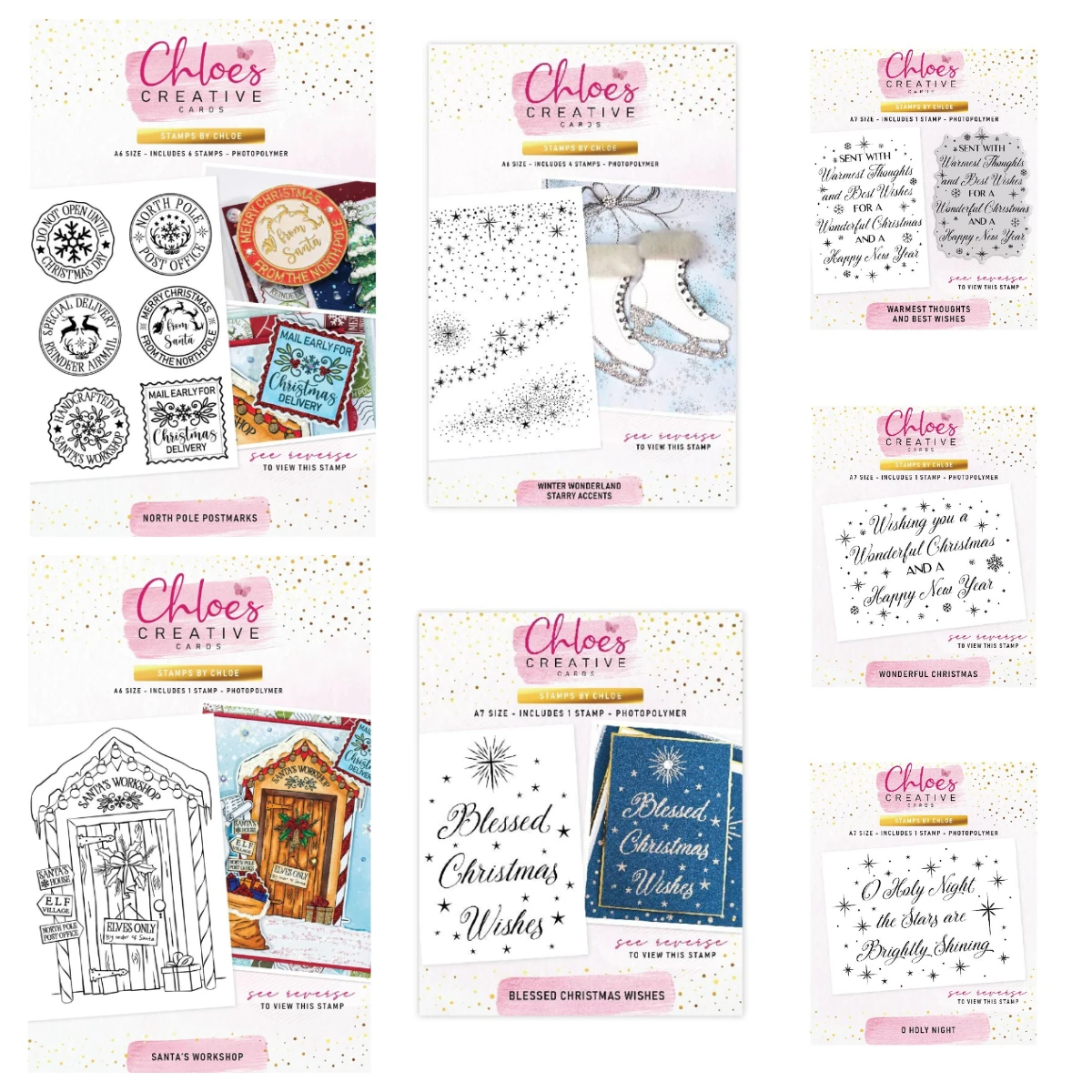 

Christmas Basic Holy Night Silicone Clear Stamps DIY Embossing Scrapbooking Creative Cards Box Kit North Pole Postmarks Craft