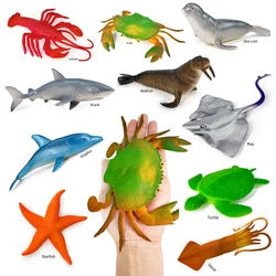 Simulated Marine Sea Life Whale Shark Model Ocean Animals Dolphin Creative Home Decor Toys  Birthday Gifts for Kids