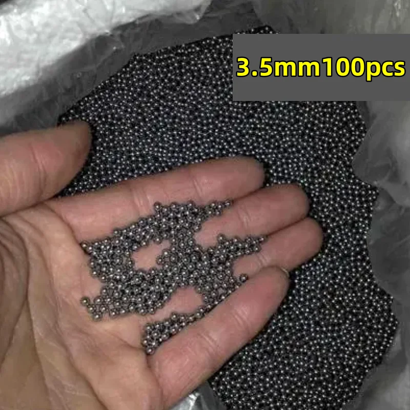 100pcs 3.5mm Diameter Hunting Steel Ball Slingshot High Carbon Steel Slingshot Catapult Slingshot Impact Ammunition Steel