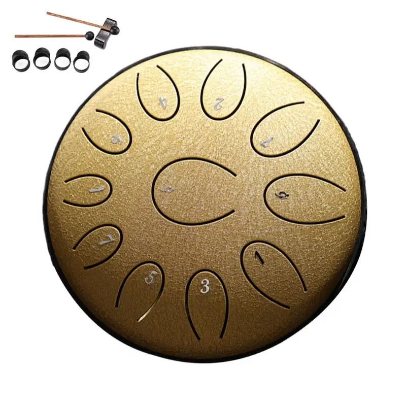 

Rain Drum For Outside 11 Notes Hand Drums Rain Drum Instrument Handpan Drum Sound Healing Instruments Portable Mini Steel Tongue