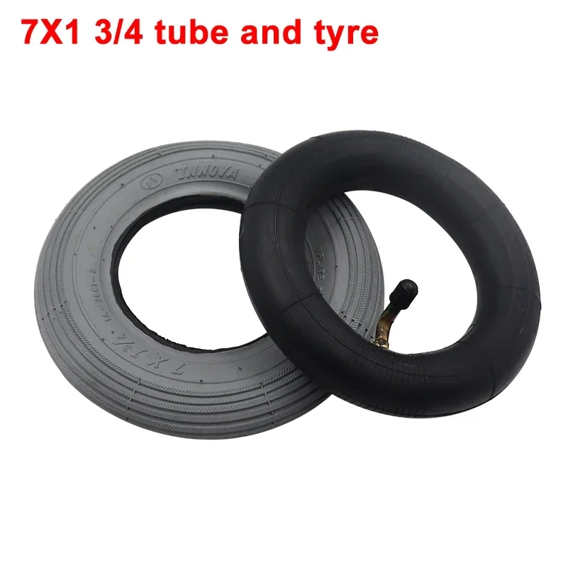 7 Inch 7x1 3/4 Electric Wheelchair Electric Scooter Front Wheels Tyres   Baby Carriage Inflatable Inner Tube Outer Tires