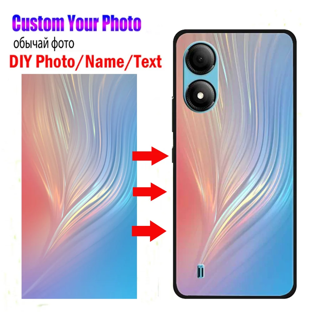 Custodie per telefoni personalizzate per ZTE Blade A33S Cover in Silicone foto Picture Design per ZTE Blade A72 5G A31 A51 L220 A71 custodie