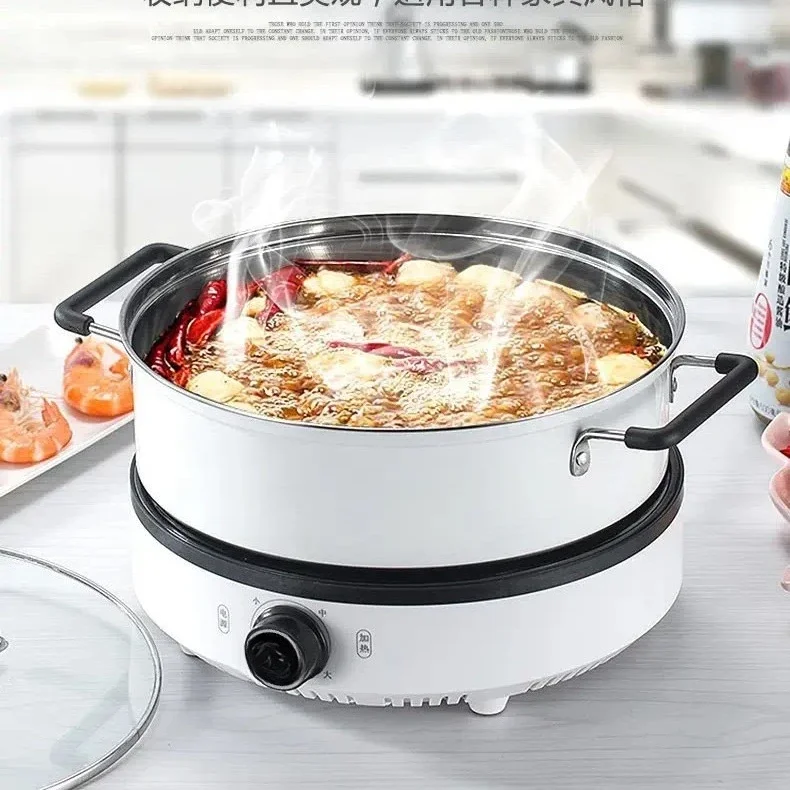 Household electric cooking pot, multi-functional 4L split electric hot pot SHG-3015