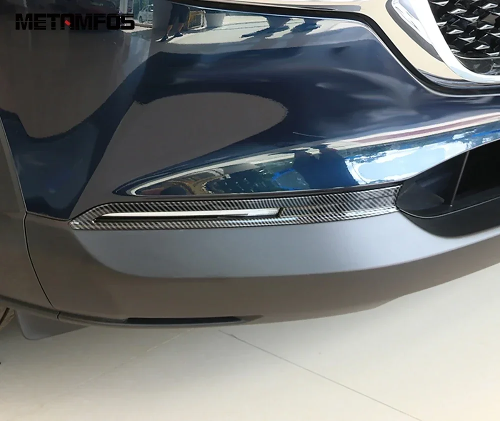 الجبهة الضباب ضوء مصباح الجفن الحاجب لمازدا CX-30 CX30 2020 2021 2022 2023 2024 ألياف الكربون غطاء الضباب اكسسوارات الكسوة #3