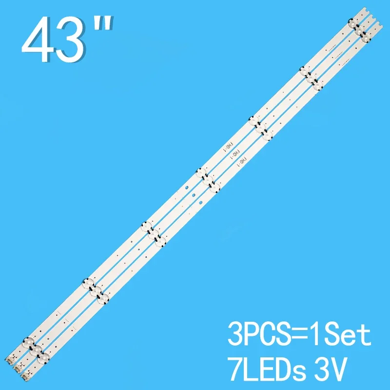 3PCS LED Strip 7 lamps For G 43'' V16 ART3 2665 2550 FHD 1 6916L-2665A 2550A 43LW340C 43LH630V 43LH7500 LC430DUE FJ M4 M1