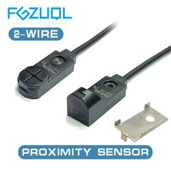 Miniature Square Proximity Sensor Switch 2-wire NO NC Sensing distance:4mm 5to24VDC Metal Inductive Limit Sensor BX6-F/H
