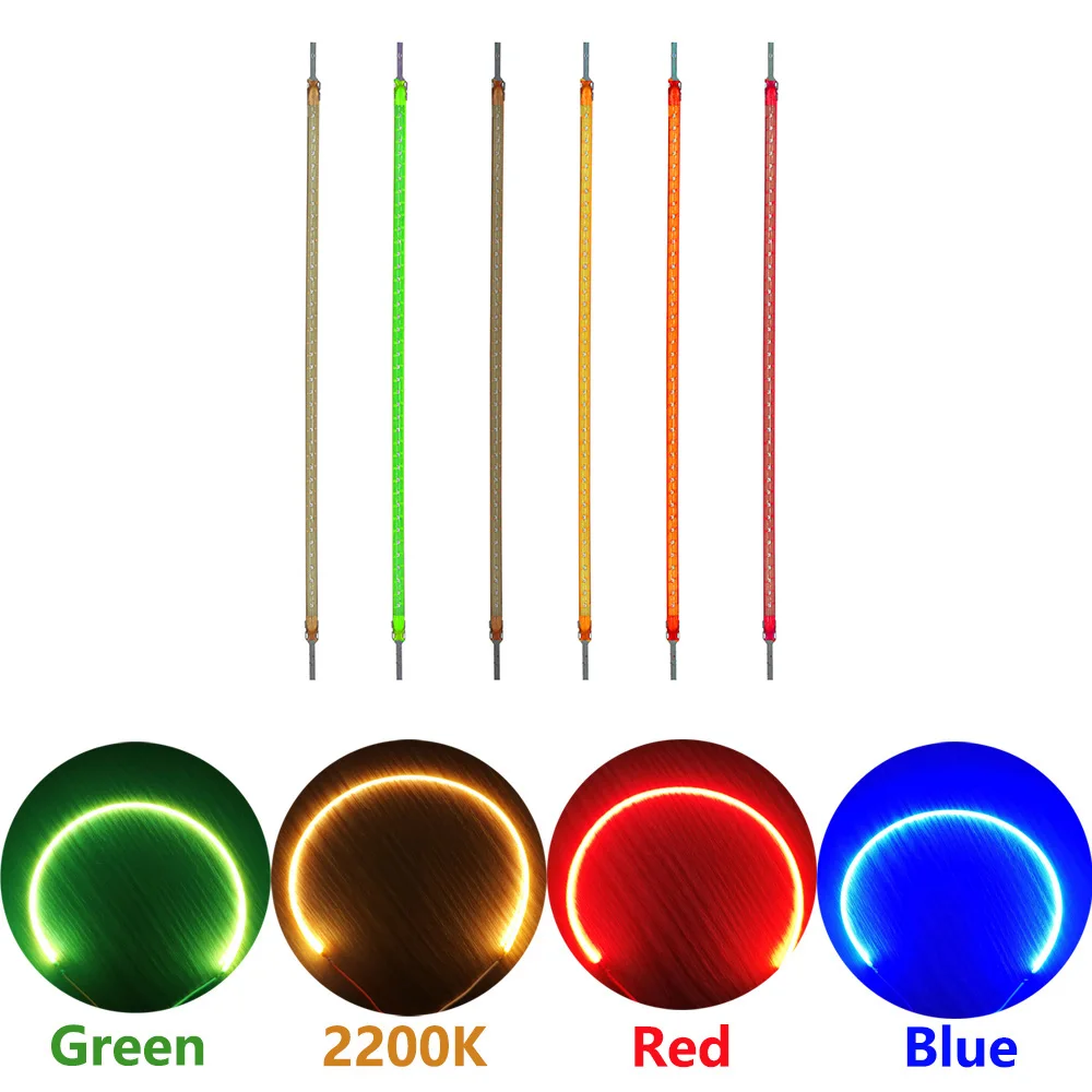 LED Edison Bulb Flexible filament DC3V 130mm/300mm, Softy White 2200K, Antique Flexible Spiral LED Filament Light Bulb Parts