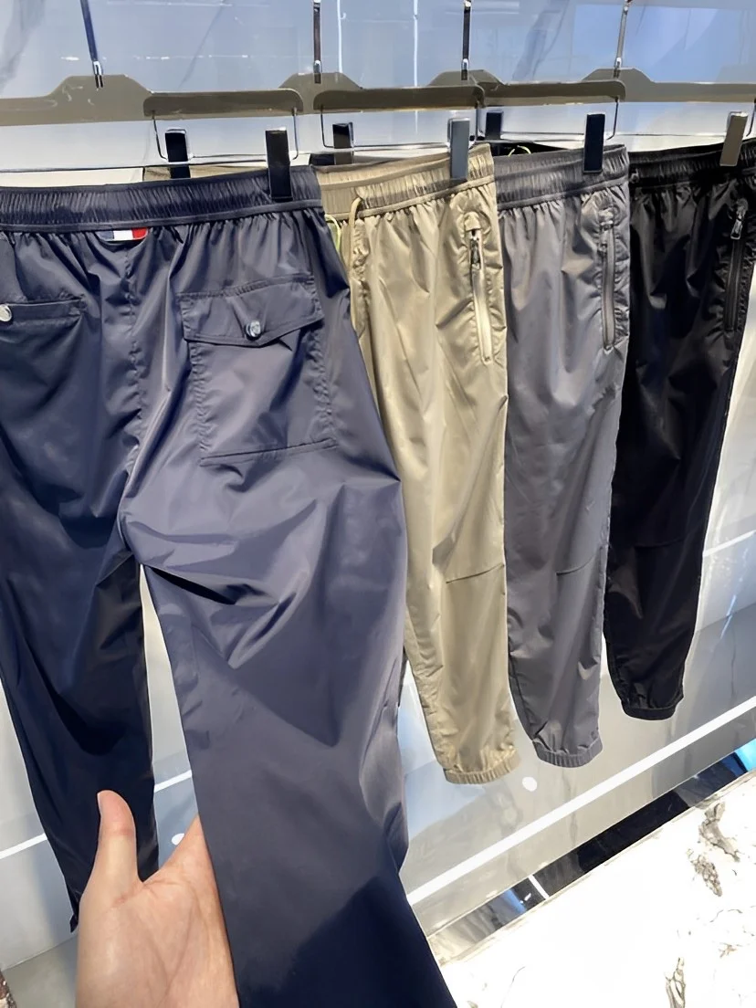

New 2025 Men's Faionable Spor Casual Pants Trendy Personali Color Long Trousers High-End Feel European Goods