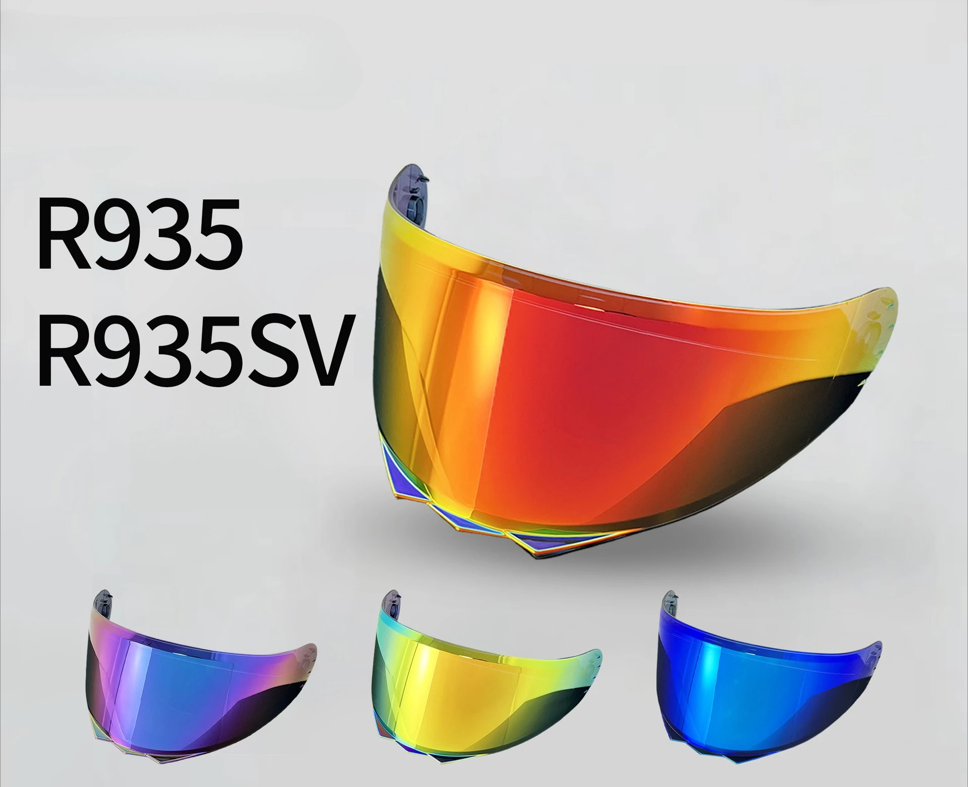 

V25B Motorcycle Helmet Lens Is Suitable for R935, R935SV High Definition UV Protection Plating Colorful Mirror