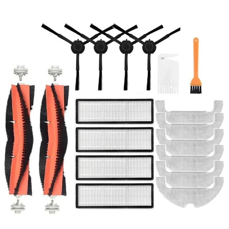 ที่ถอดออกได้แปรงหลัก HEPA แปรงด้านข้างแปรงด้านข้าง Mop Pads สําหรับ Xiao Mi Mi STYTJ05ZHM หุ่นยนต์ Vacuum-Mop 2 Ultra อะไหล่เครื่องดูดฝุ่น